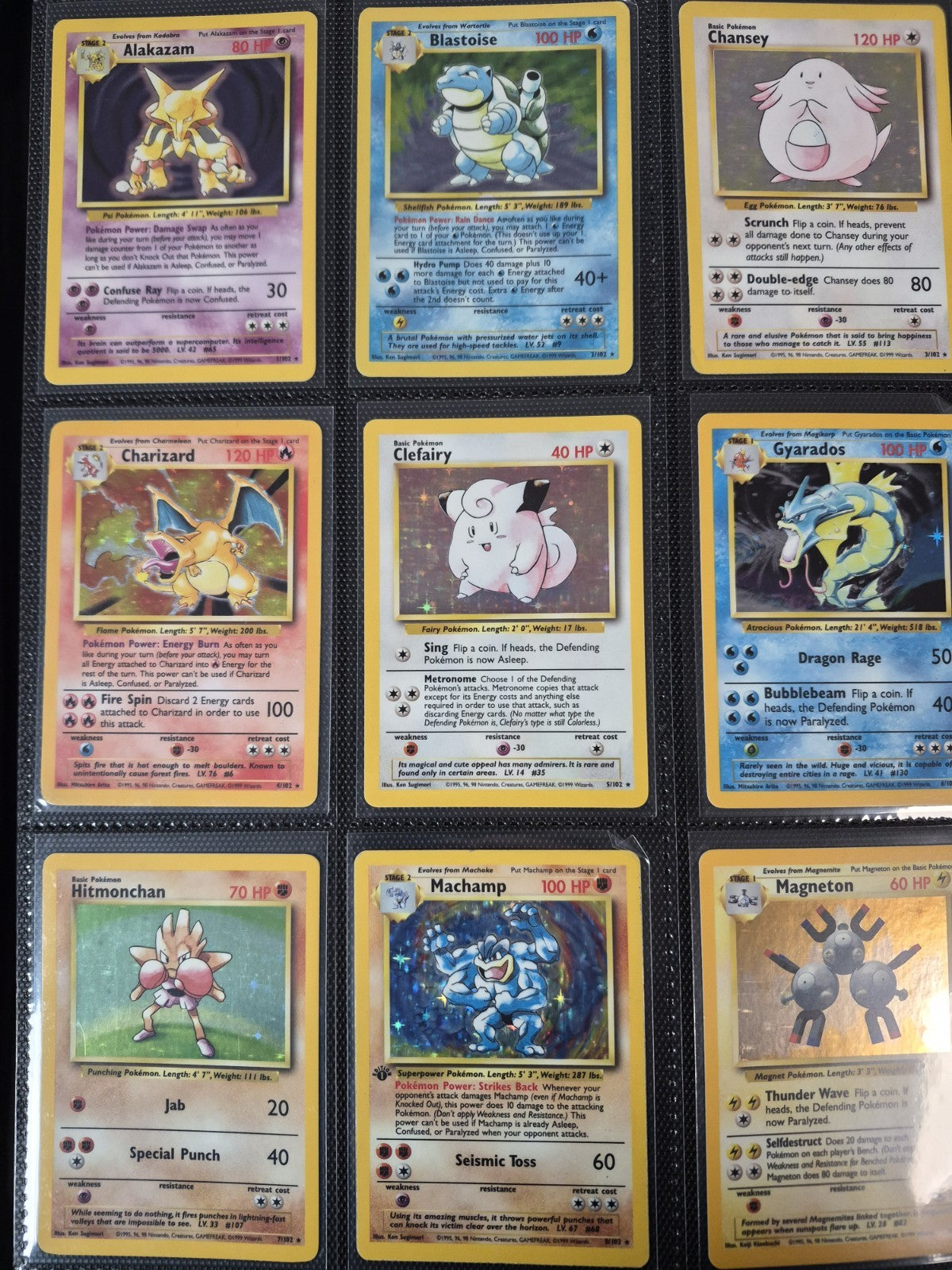 WOTC Pokémon Complete Sets, Base, Jungle, Fossil, Team Rocket HP-LP