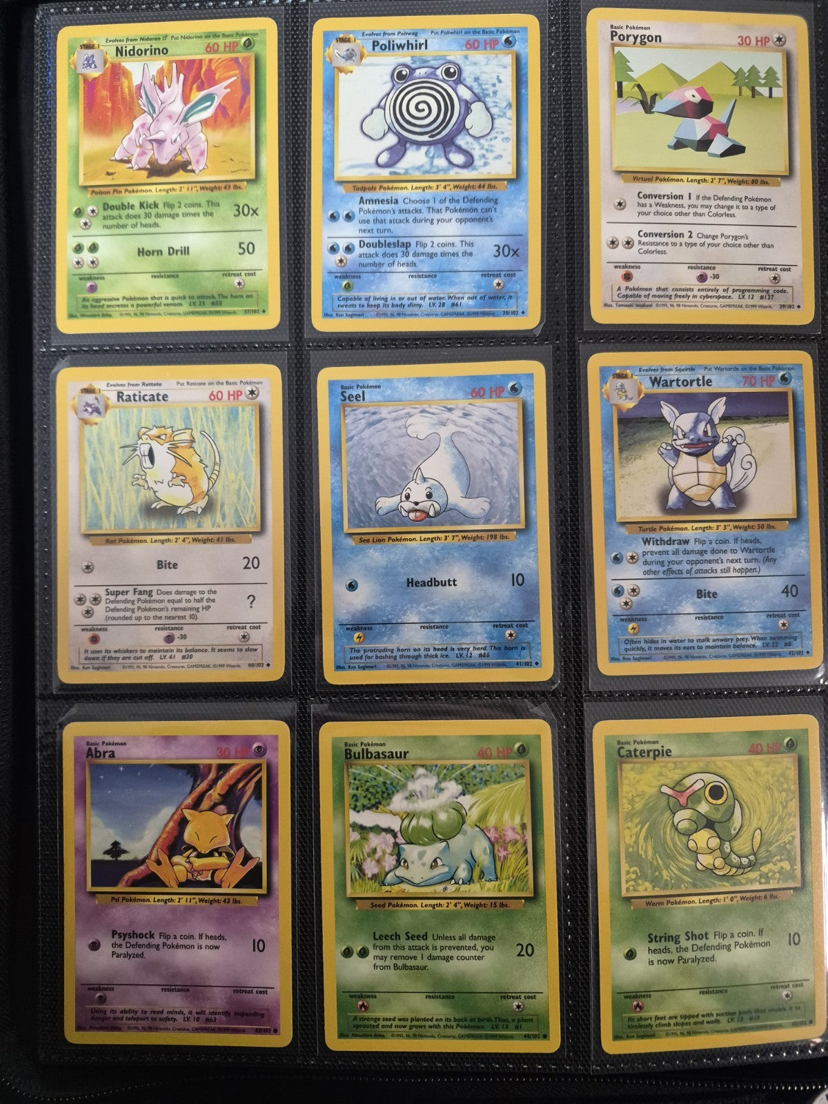 WOTC Pokémon Complete Sets, Base, Jungle, Fossil, Team Rocket HP-LP