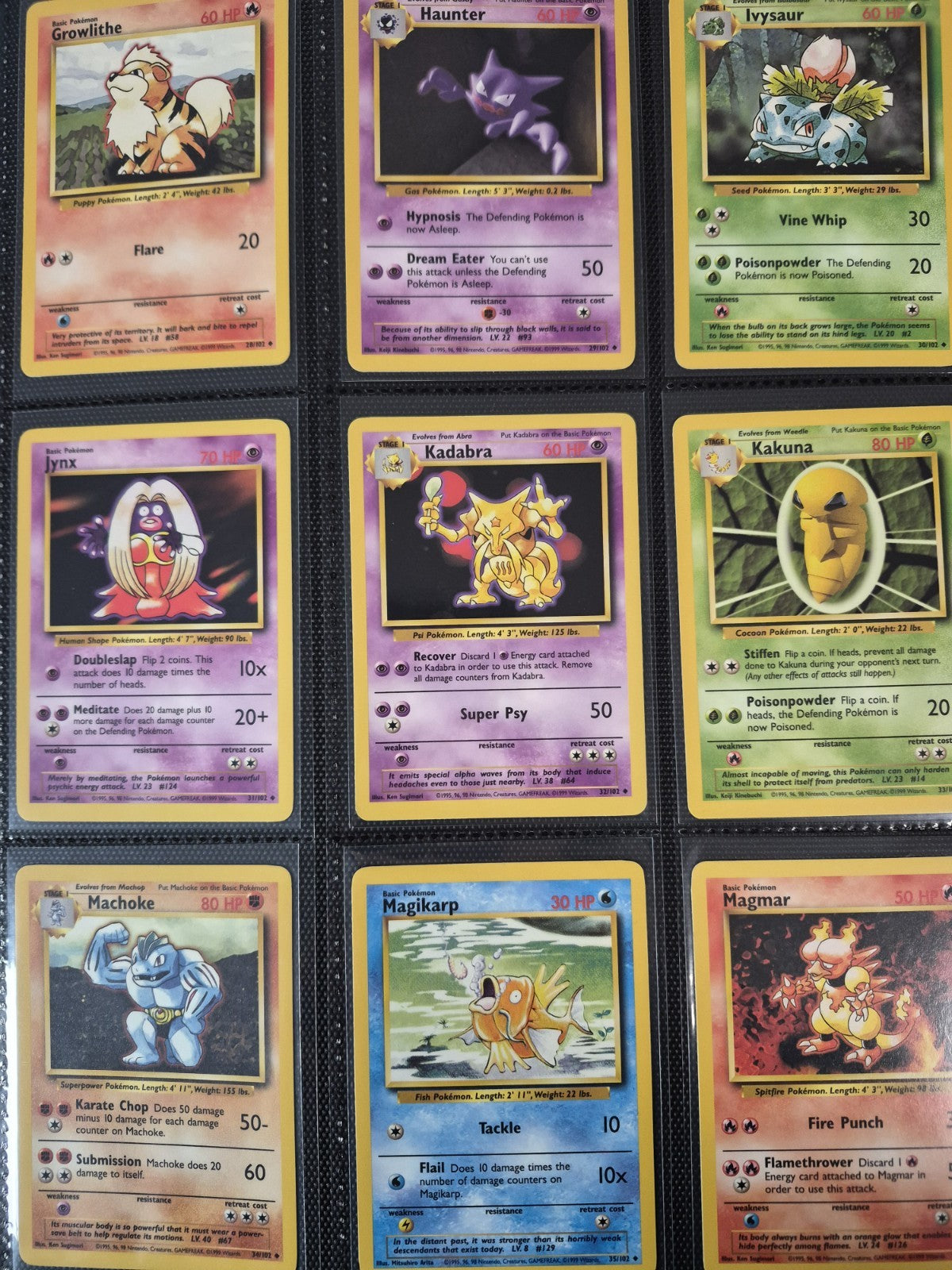 WOTC Pokémon Complete Sets, Base, Jungle, Fossil, Team Rocket HP-LP