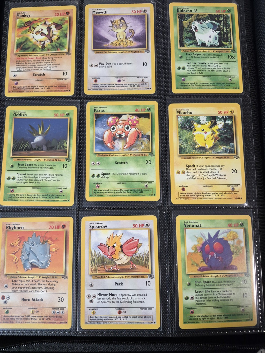 WOTC Pokémon Complete Sets, Base, Jungle, Fossil, Team Rocket HP-LP