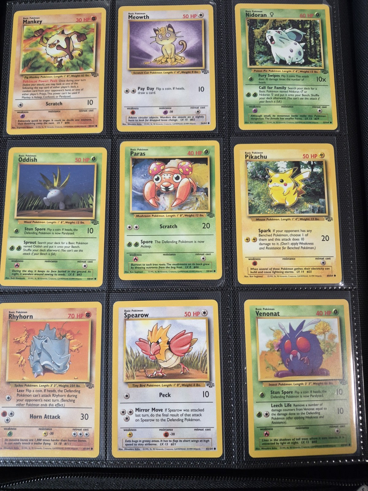 WOTC Pokémon Complete Sets, Base, Jungle, Fossil, Team Rocket HP-LP
