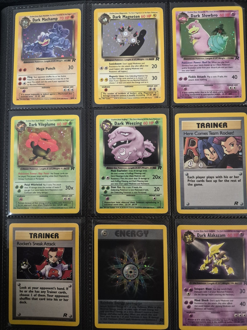 WOTC Pokémon Complete Sets, Base, Jungle, Fossil, Team Rocket HP-LP