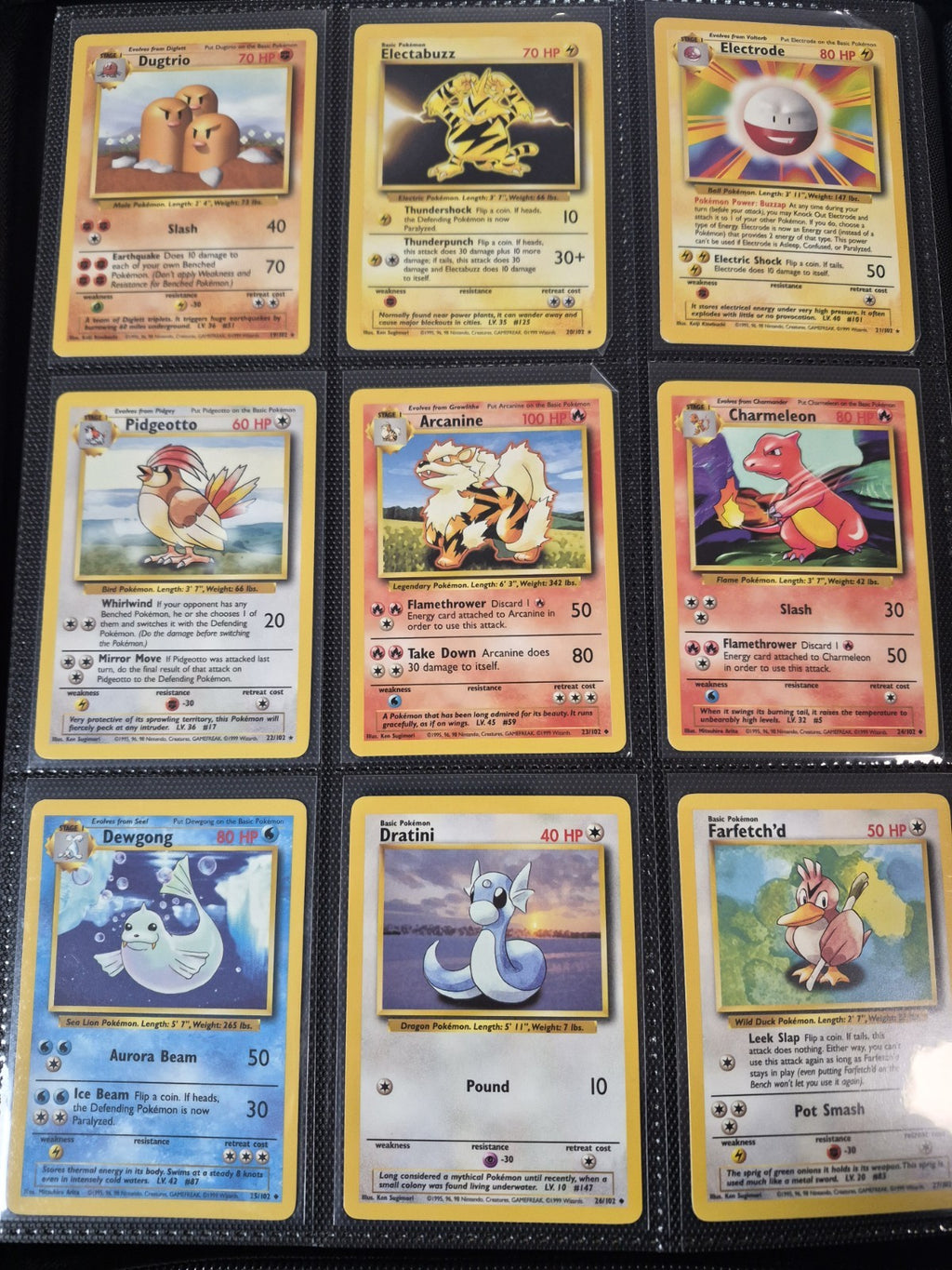 WOTC Pokémon Complete Sets, Base, Jungle, Fossil, Team Rocket HP-LP
