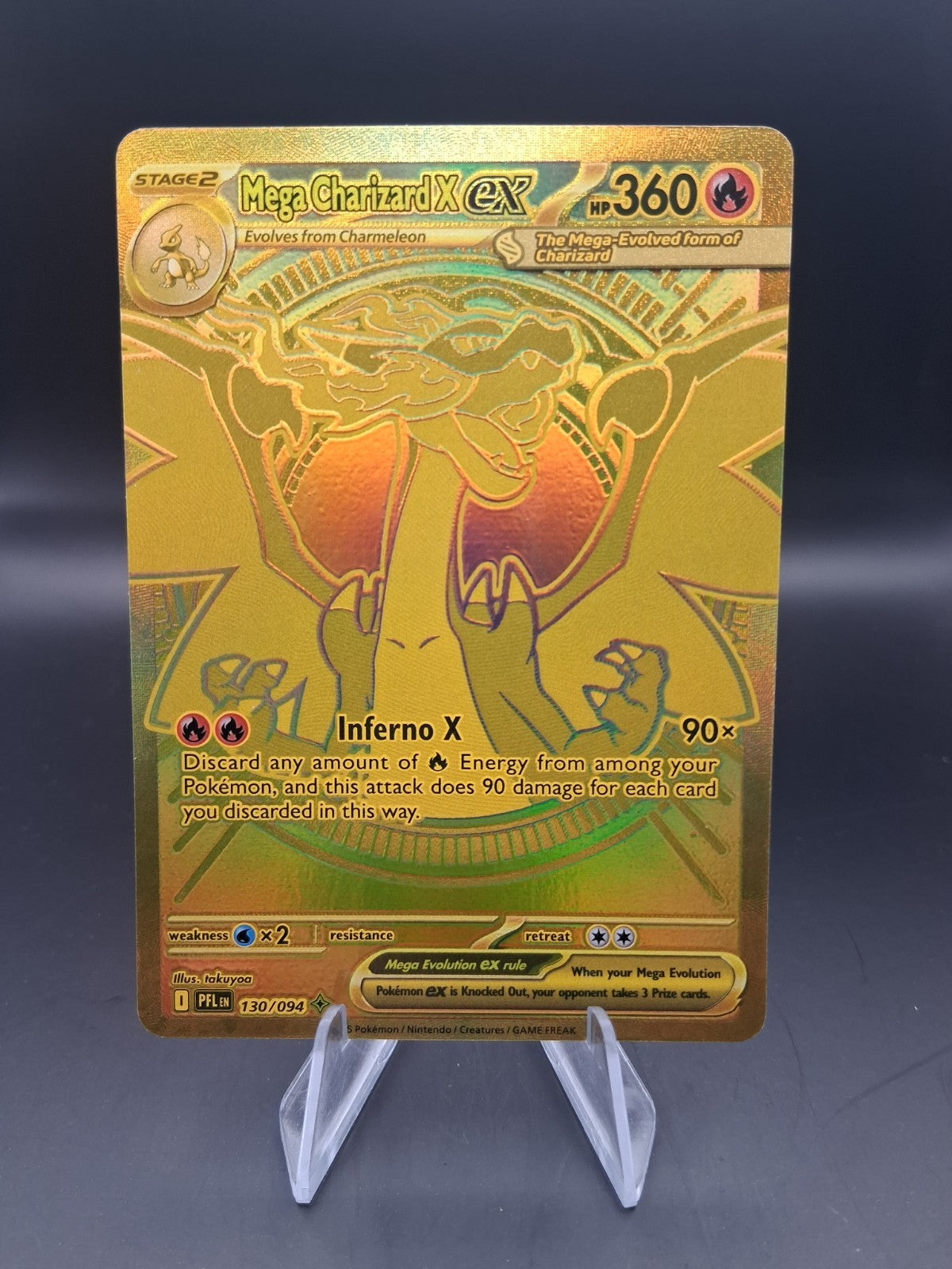 Mega Charizard x EX 130/094 Me02: Phantasmal Flames Holo