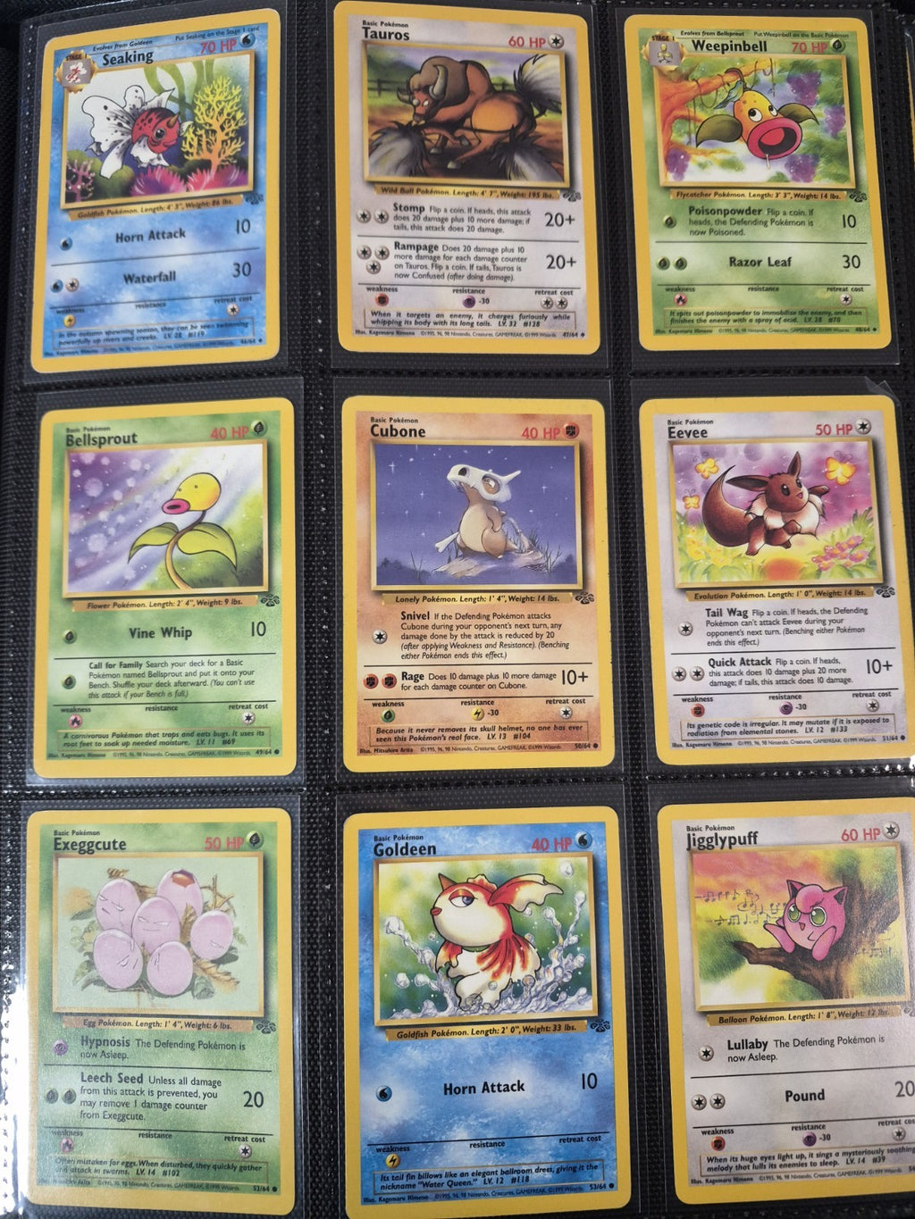 WOTC Pokémon Complete Sets, Base, Jungle, Fossil, Team Rocket HP-LP