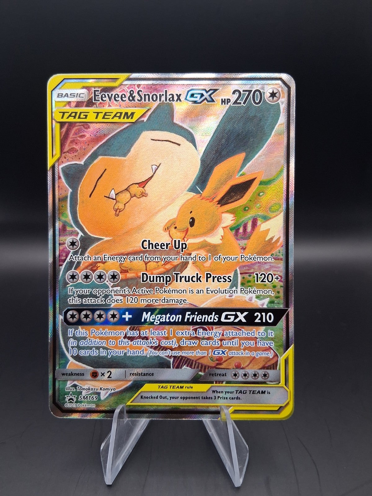 Eevee & Snorlax GX SM169 Tag Team Pokemon TCG