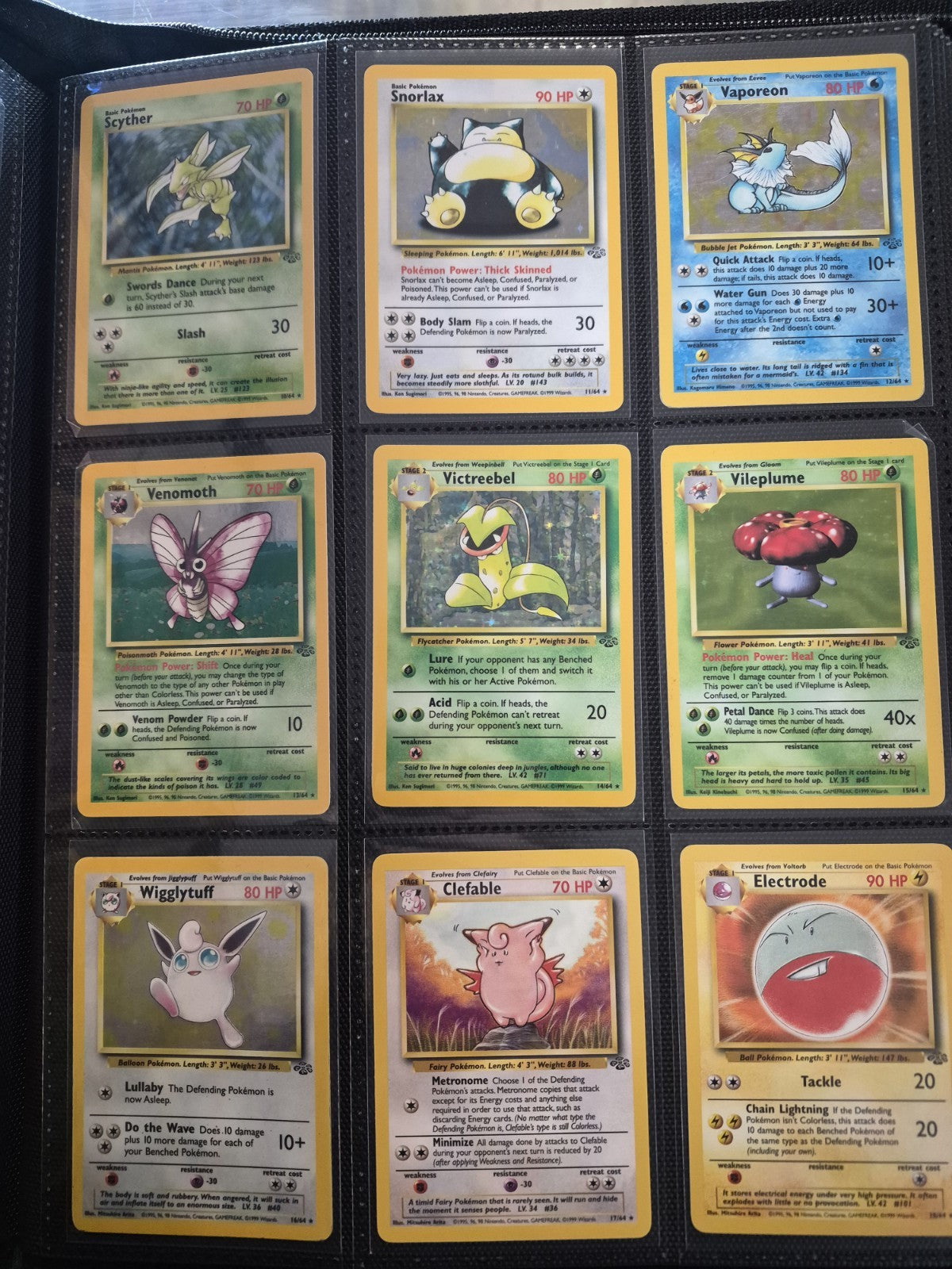 WOTC Pokémon Complete Sets, Base, Jungle, Fossil, Team Rocket HP-LP
