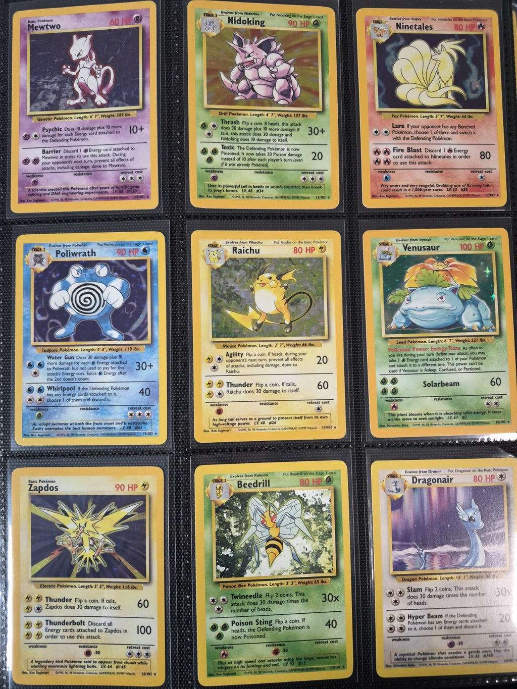 WOTC Pokémon Complete Sets, Base, Jungle, Fossil, Team Rocket HP-LP