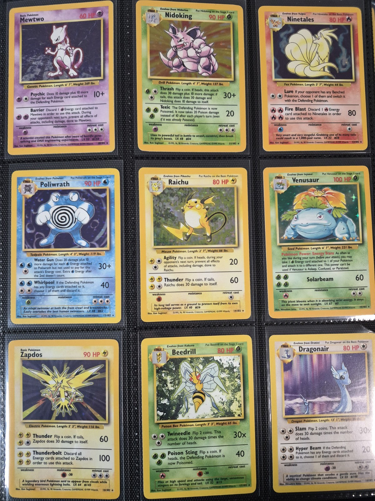 WOTC Pokémon Complete Sets, Base, Jungle, Fossil, Team Rocket HP-LP