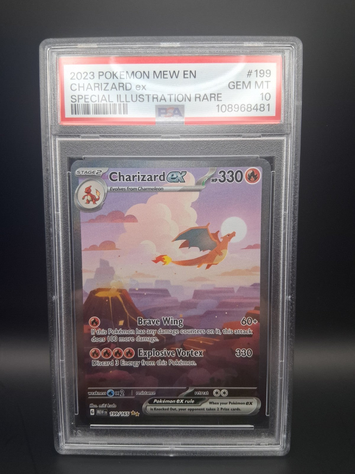Charizard 199/165 PSA 10 151 Pokemon TCG English